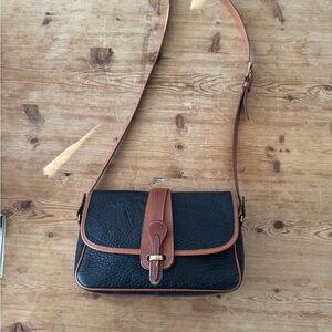 Dooney & Bourke Black and Brown Crossbody Bag